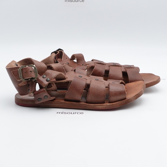 NEW Bed Stu Hera Leather Gladiator Sandals 4547-14208 Brown - Picture 3 of 7